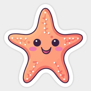 sweet starfish cartoon Sticker